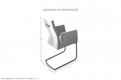 Comedor von MONDO - Esszimmertisch mit Gestellauszug ca. 50 cm