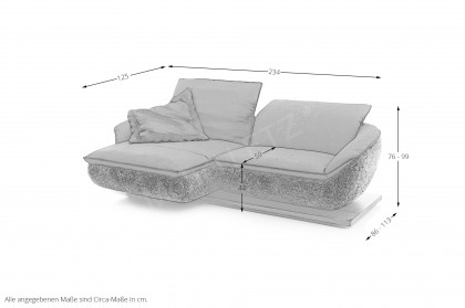 KOINOR Mooove - Ecksofa links rhino