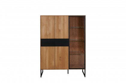 Stirling von BODAHL MØBLER - Highboard Wildeiche bianco/ schwarz