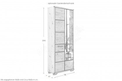 Genua von Innostyle - Garderobe in Artisan Wildeiche