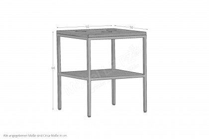 Hexagon-living von GUTMANN - Beistelltisch 67826 aus Akazie