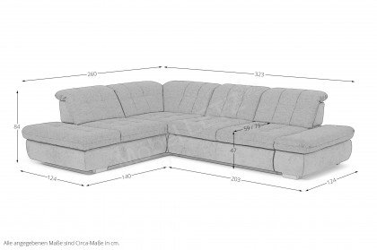 MP-IN17004 von Megapol - Ecksofa moos-smoke