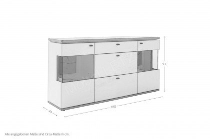 Matadi von MCA - Sideboard in Soft white