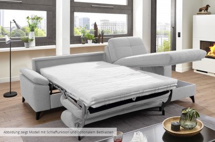 Sleeping Comfort von Poco - Ecksofa rechts silber