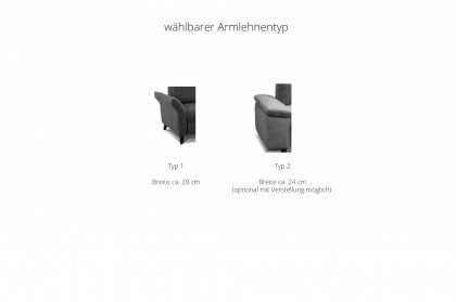 Sleeping Comfort von Poco - Ecksofa rechts silber