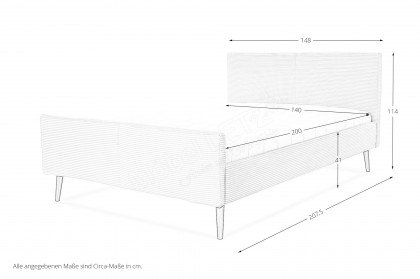 Mitis von ADA Mindful Living - Polsterbett oyster-white