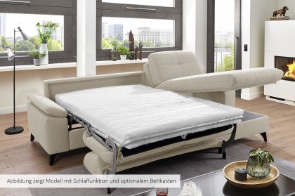 Sleeping Comfort von Poco - Ecksofa rechts beige