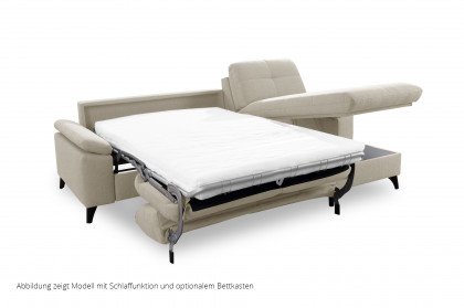 Sleeping Comfort von Poco - Ecksofa rechts beige