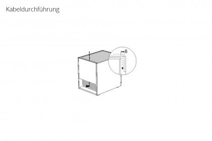 ZE+ von Rudolf - Standcontainer mit Kabeldurchführung & 3 Schubladen