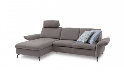 Domino von ADA Mindful Living - Ecksofa links platinium-grey