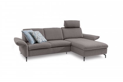 Domino von ADA Mindful Living - Ecksofa rechts platinium-grey