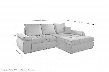 Combo-LE19 von AZ Iwaniccy - Ecksofa rechts anthrazit