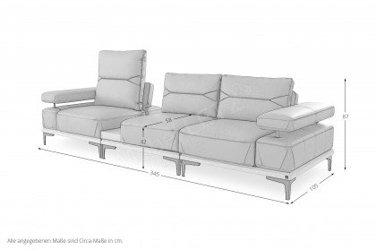 Tilia von ADA Mindful Living - Modul Sofa blue-grey