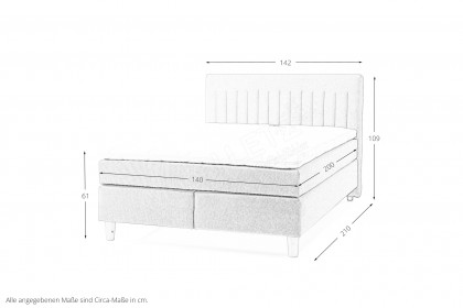 Rom-Dream von Badenia - Boxspringbett beige