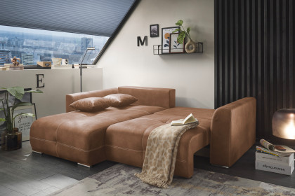 Dolan-LE22 von ED-Lifestyle - Ecksofa links light brown