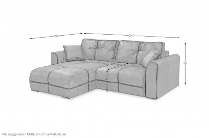 Dolan-LE22 von ED-Lifestyle - Ecksofa links light brown