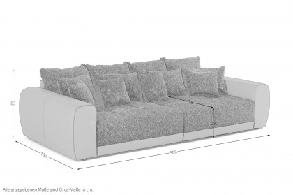 Moldau von Job - XXL-Sofa light greige