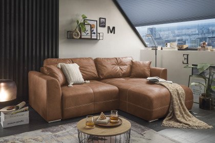 Dolan-LE22 von ED-Lifestyle - Ecksofa rechts light brown