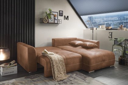 Dolan-LE22 von ED-Lifestyle - Ecksofa rechts light brown