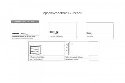 Ajana von Mondo - Schrank Slide Line Asteiche - champagner