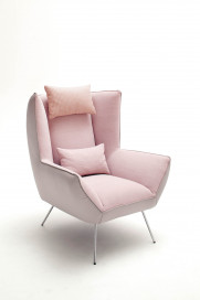 Matta C 2093 von MONDO - Sessel rosa-light-grey