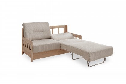 Tova von Skandinavische Möbel - Schlafsofa in Beige 150 x 196