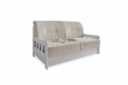 Tova von Skandinavische Möbel - Schlafsofa beige