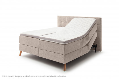 Rio-Dream von Meise Möbel - Boxspringbett 180 x 200 cm beige