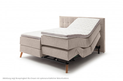 Rio-Dream von Meise Möbel - Boxspringbett 180 x 200 cm beige