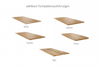 Tischsystem Living von Schösswender - Esstisch mit Baumkantenprofil