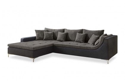 Monte Carlo von Job - Ecksofa Variante links dunkelgrau