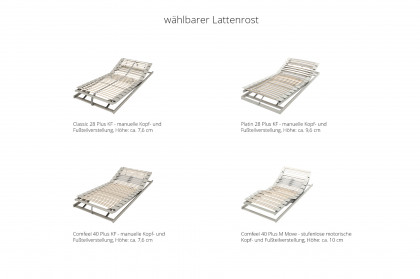 Linea von Schlaraffia - Polsterbett beige mit Bettkasten