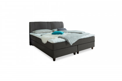 Sizeless von Skandinavische Möbel - Boxspringbett L Kurve 180 dark-grey