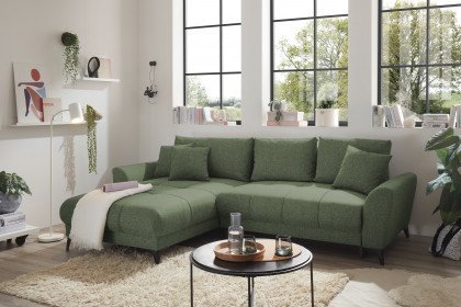 Bern-LE24 von ED-Lifestyle - Ecksofa Ausführung links olive