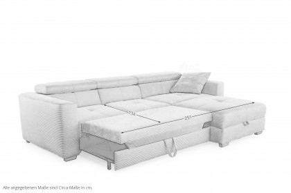 San Remo von Job - Ecksofa Ausführung rechts beige