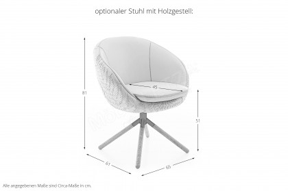 KOINOR 1291 - Esszimmerstuhl braun/ creme