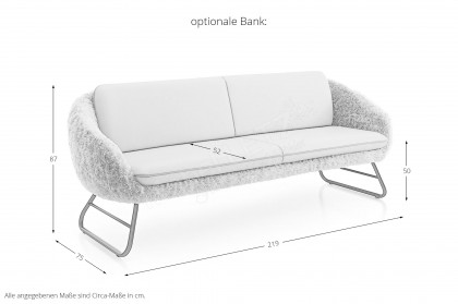 KOINOR 1291 - Esszimmerstuhl braun/ creme