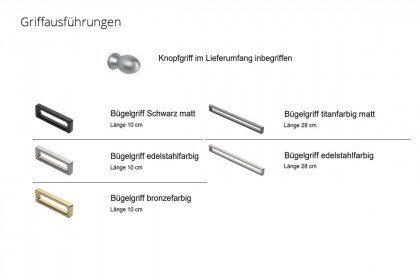 Longline von JUTZLER - 6-türiger Drehtürenschrank Rillenstruktur dunkel - Spiegel