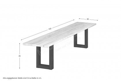 Concept 4 You von BODAHL MØBLER - Massivholzbank white wash