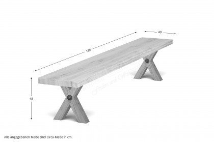 Concept 4 You von BODAHL MØBLER - Holzbank ca. 180 cm