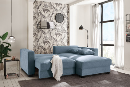 Melvin von ED-Lifestyle - Ecksofa Variante rechts denim