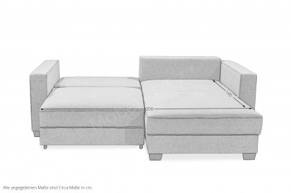 Melvin von ED-Lifestyle - Ecksofa Variante rechts denim