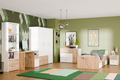 Culgoa von Forte - Jugendzimmer-Set mit Kombischrank & Stauraumbett