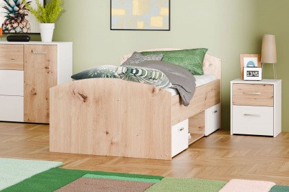 Culgoa von Forte - Jugendzimmer-Set mit Kombischrank & Stauraumbett