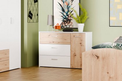 Culgoa von Forte - Jugendzimmer-Set mit Kombischrank & Stauraumbett