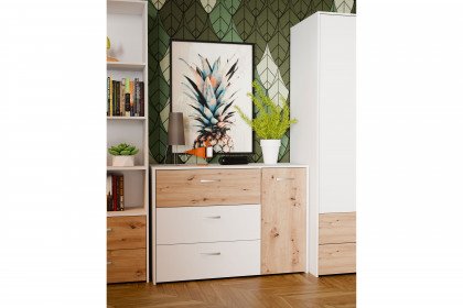 Culgoa von Forte - Jugendzimmer-Set mit Kombischrank & Stauraumbett