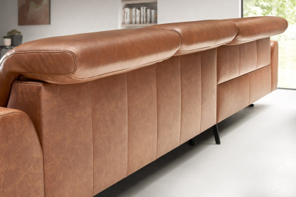 Santo von Candy - Ledersofa Ausführung links brown