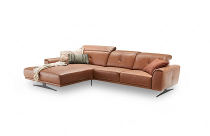 Santo von Candy - Ledersofa Ausführung links brown