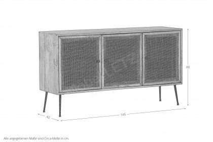 Liam von GUTMANN - Sideboard 66432 aus Mangoholz