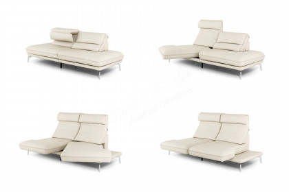 HU-HP21001 von Hukla - Ledersofa ecru